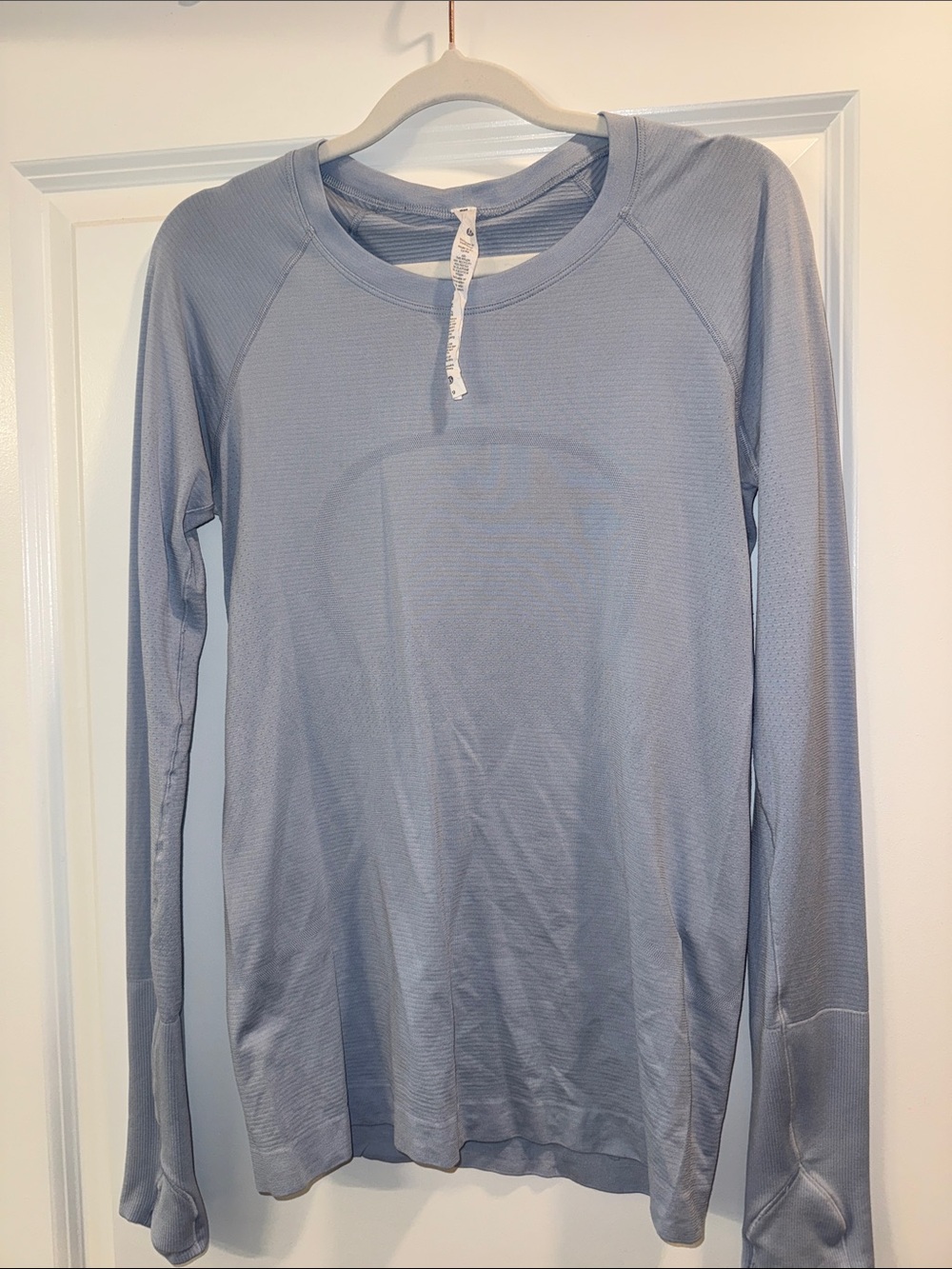 Lululemon Light Blue Long Sleeve Athletic Top